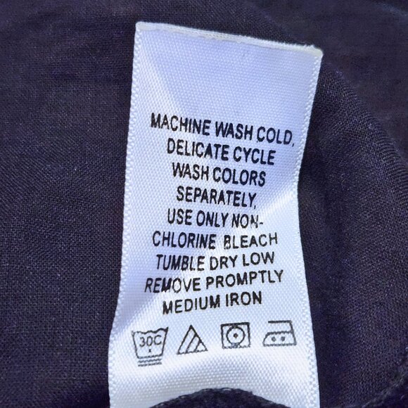 Denim 24/7 Sleeveless Floral Blouse w/ Bib Collar Design | Whimsigoth | Size 14W - Picture 9 of 9